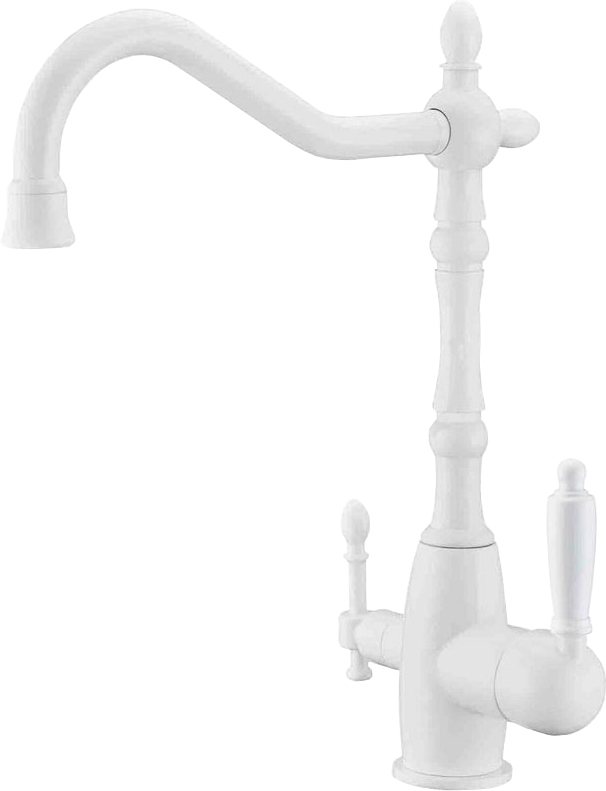 фото Смеситель для кухонной мойки zorg sanitary zr 312 yf-33-white