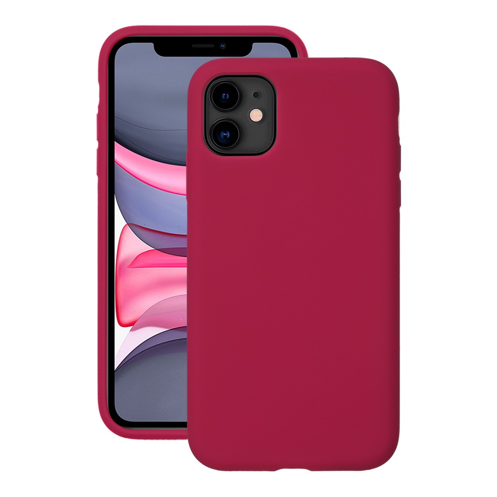 фото Чехол deppa liquid silicone pro для apple iphone 11, красный