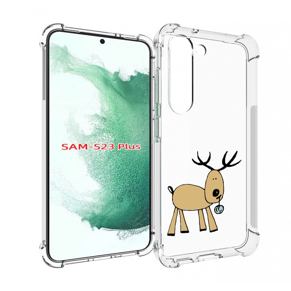 

Чехол MyPads Олень с шариком для Samsung Galaxy S23 Plus +, Прозрачный, Tocco