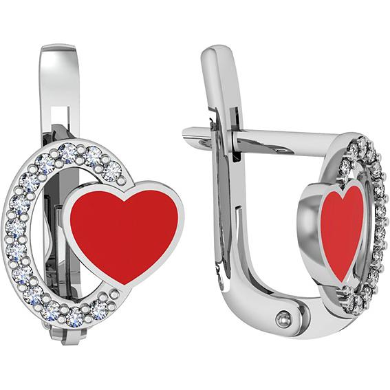 

Серьги женские из серебра ПРИВОЛЖСКИЙ ЮВЕЛИР 371636-FA11, фианит, 371636-FA11