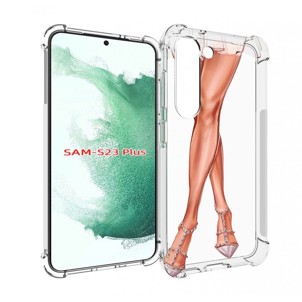 

Чехол MyPads Ножки для Samsung Galaxy S23 Plus +, Прозрачный, Tocco