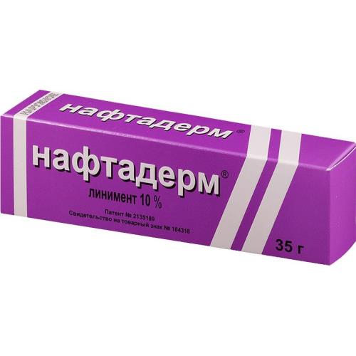 

Нафтадерм линимент для местного применения 10% 35г
