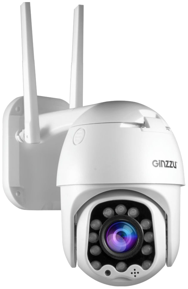 фото Камера видеонаблюдения аналоговая ginzzu hwd-2303a, 1080p, 3.6 мм, белый [бп-00001630]