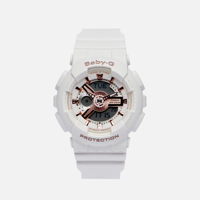 

Наручные часы CASIO Baby-G BA-110RG-7A белый, Размер, Baby-G BA-110RG-7A