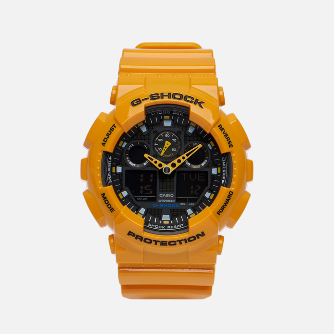

Наручные часы CASIO G-SHOCK GA-100A-9A жёлтый, Размер, G-SHOCK GA-100A-9A
