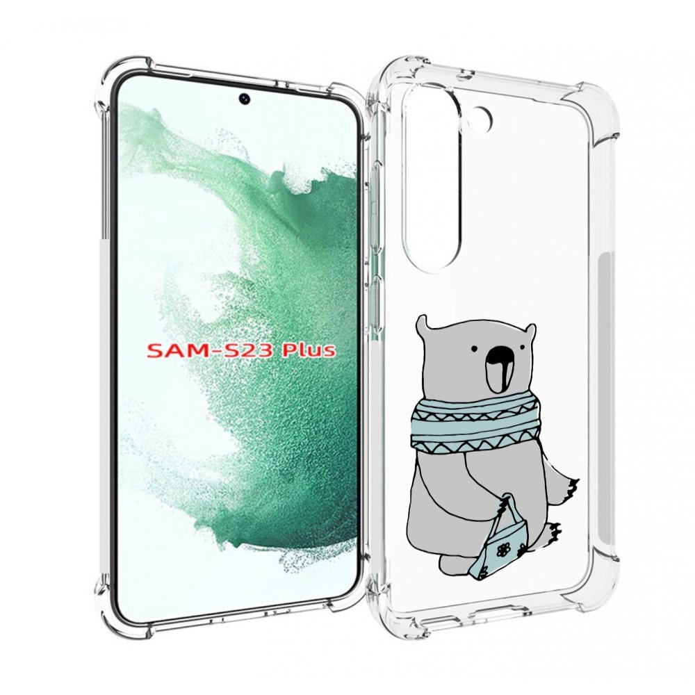 

Чехол MyPads Модный медведь для Samsung Galaxy S23 Plus +, Прозрачный, Tocco