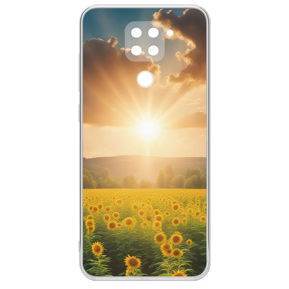 

Чехол-накладка Krutoff Clear Case Солнечно для Xiaomi Redmi Note 9, Прозрачный
