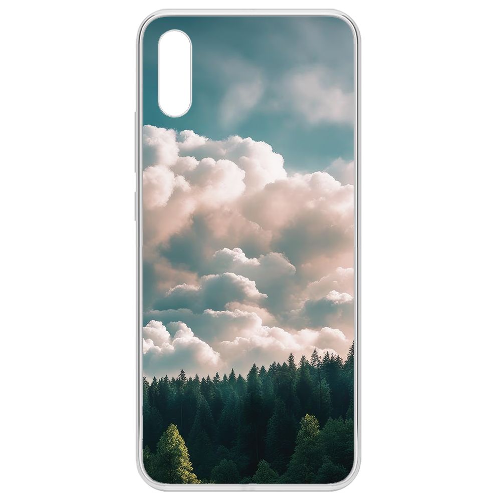 

Чехол-накладка Krutoff Clear Case Облачно для Xiaomi Redmi 9A, Прозрачный