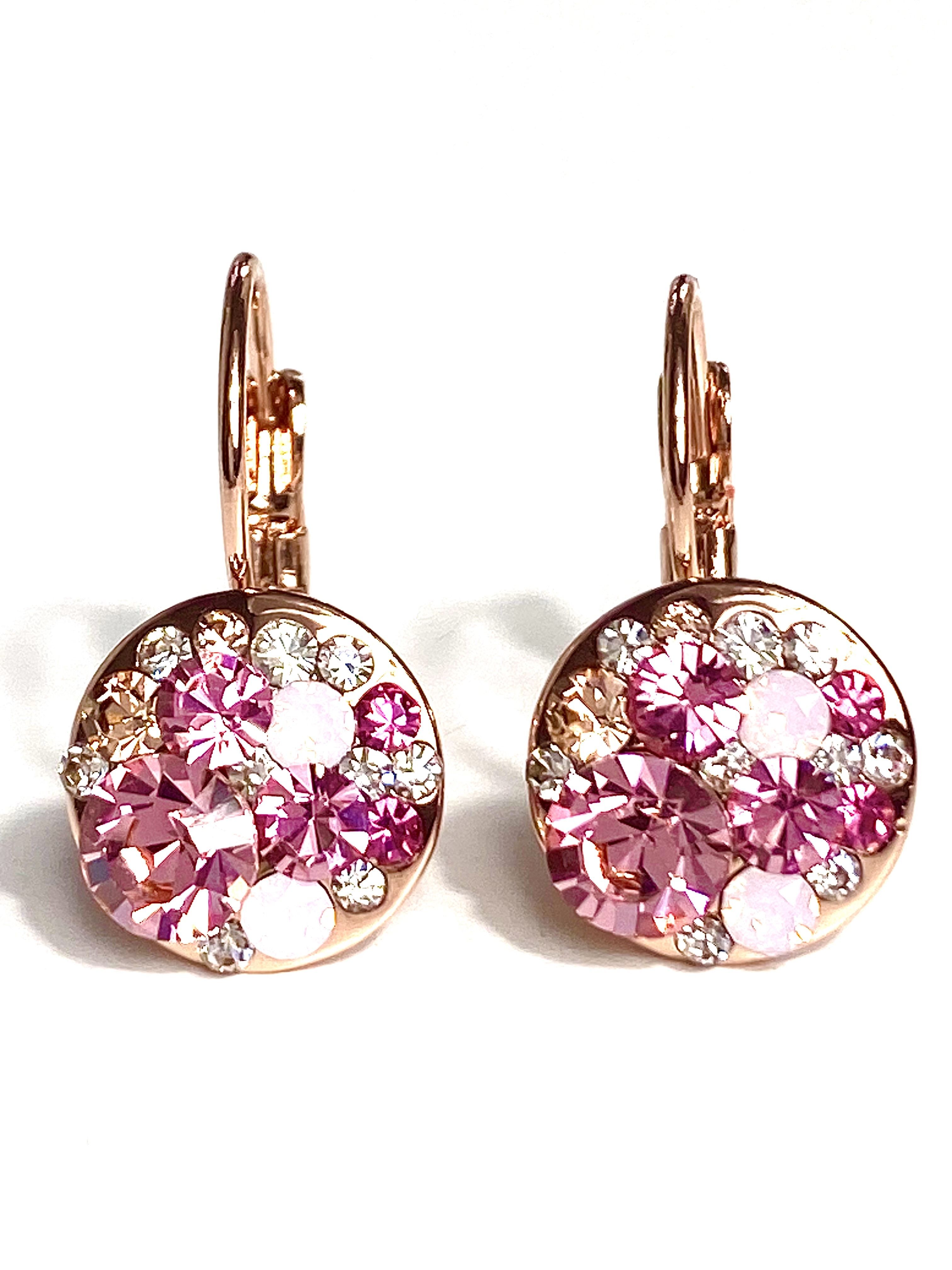 

Серьги с россыпью розовых кристаллов Соблазн с кристаллами Swarovski, Соблазн
