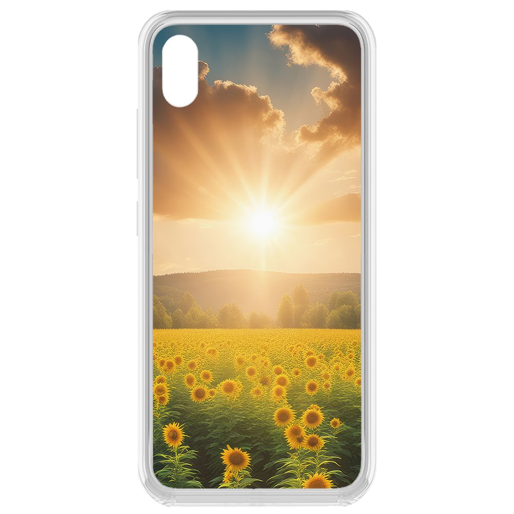 

Чехол-накладка Krutoff Clear Case Солнечно для Vivo Y91c, Прозрачный