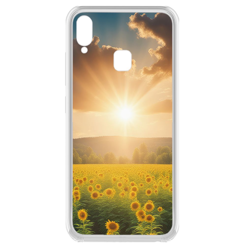 

Чехол-накладка Krutoff Clear Case Солнечно для Vivo Y95, Прозрачный
