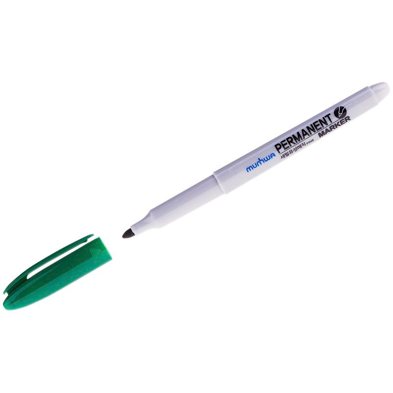 Перманентный маркер MunHwa FPM-04, пулевидный, зеленый, 1.5 мм {235083}