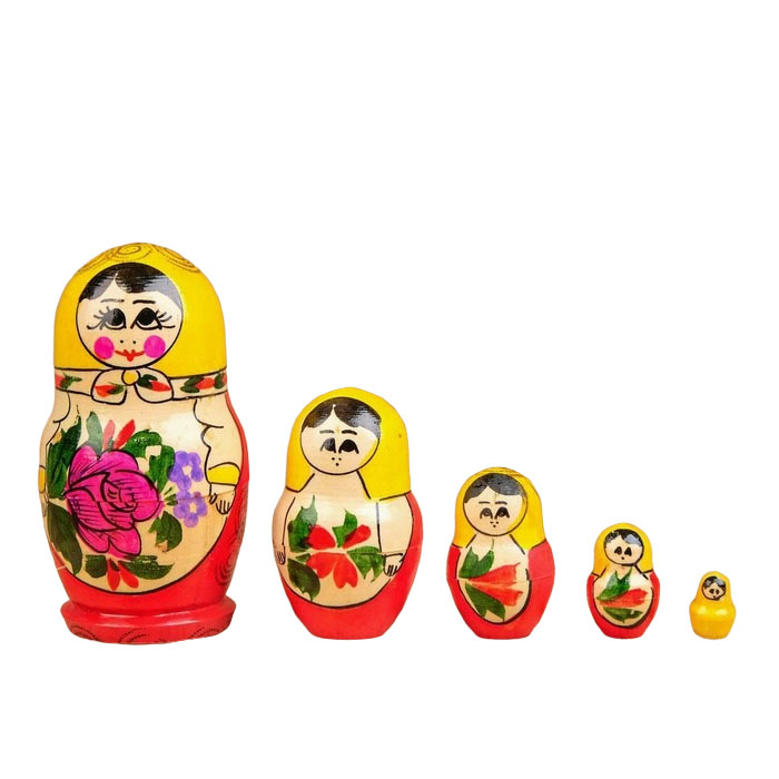 

Матрёшка Злата желтый платок 5 кукольная 10-11 см ручная работа 676680