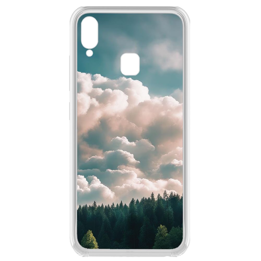 

Чехол-накладка Krutoff Clear Case Облачно для Vivo Y93, Прозрачный
