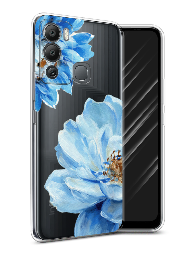 

Чехол Awog на Infinix Hot 12i "Голубые клематисы", Разноцветный, 3101250-8