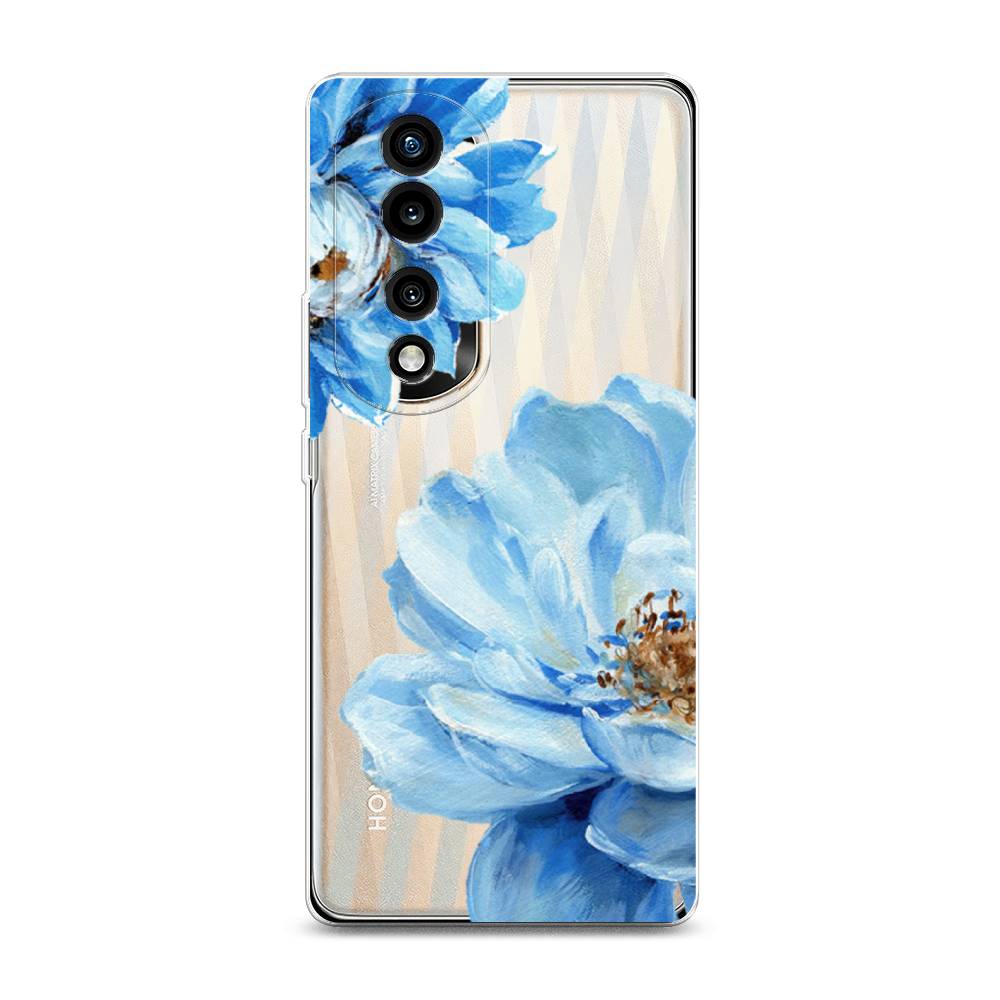 

Силиконовый чехол "Голубые клематисы" на Honor 70 Pro, 6108350-8