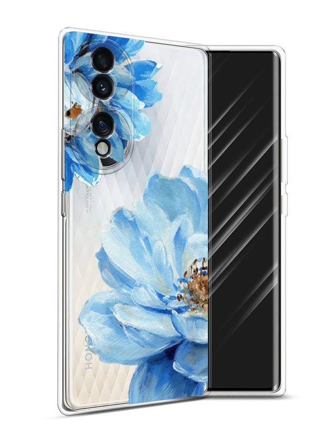 

Чехол Awog на Honor 70 "Голубые клематисы", Разноцветный, 6108250-8