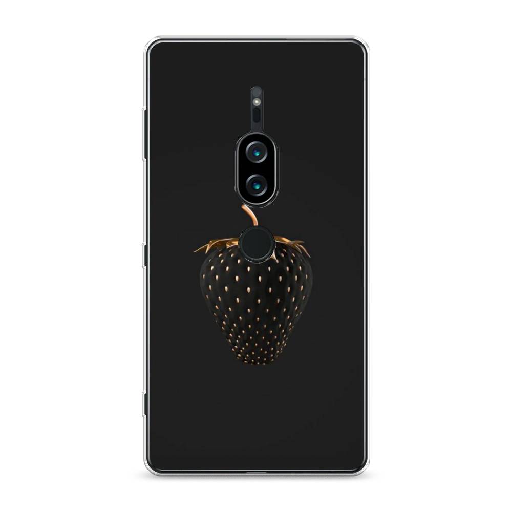 

Силиконовый чехол "Черно-золотая клубника" на Sony Xperia XZ2 Premium, 53350-10