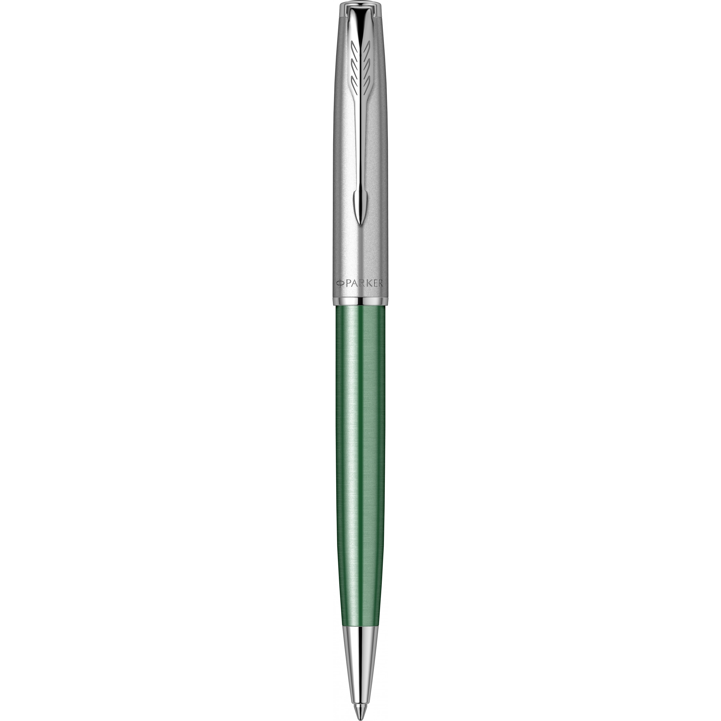 

Шариковая ручка Parker Sonnet Essentials Green SB Steel CT, цвет чернил black, перо: M