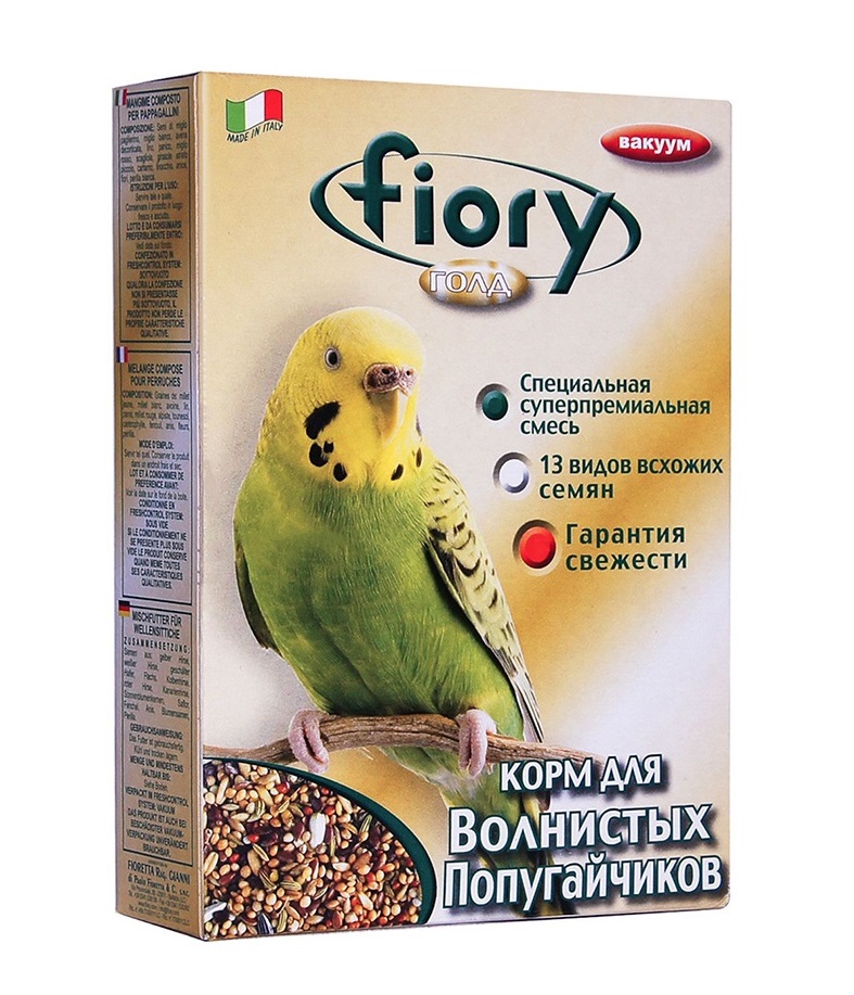 фото Корм для волнистых попугаев fiory oro mix cocory 400 гр х 4 шт