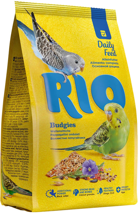 фото Корм для волнистых попугаев rio budgies 4 шт по 1 кг