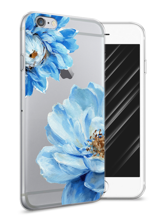 

Чехол Awog на Apple iPhone 6S / Айфон 6S "Голубые клематисы", Разноцветный, 0104S50-8