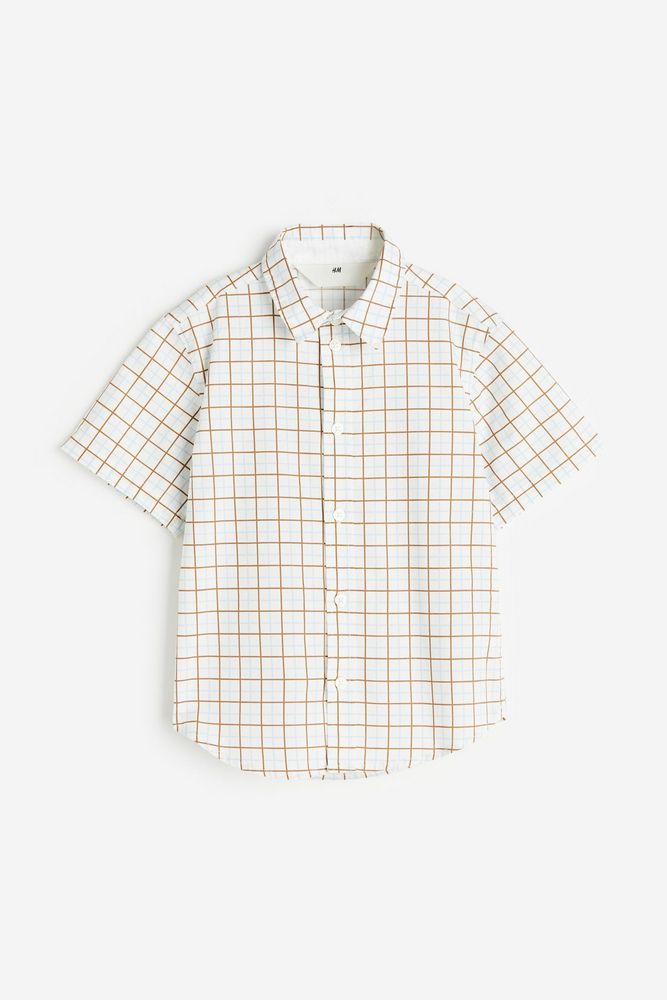 

Рубашка детская H&M 1121412, Белый клетчатый, 134, 1121412