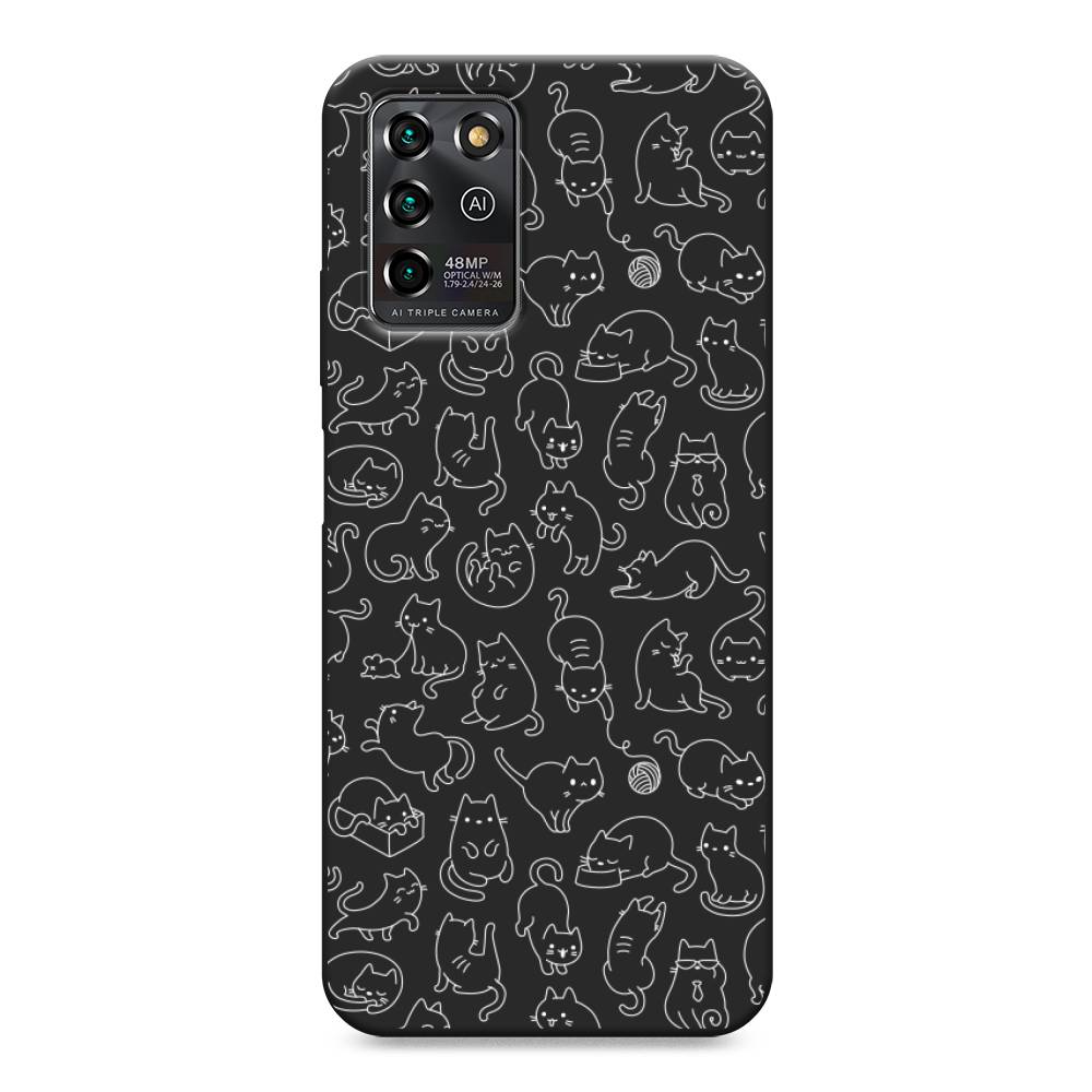 

Чехол Awog на ZTE Blade V30 Vita / ЗТЕ Блэйд V30 Vita "Шкодливые котики", Разноцветный, 135052-1