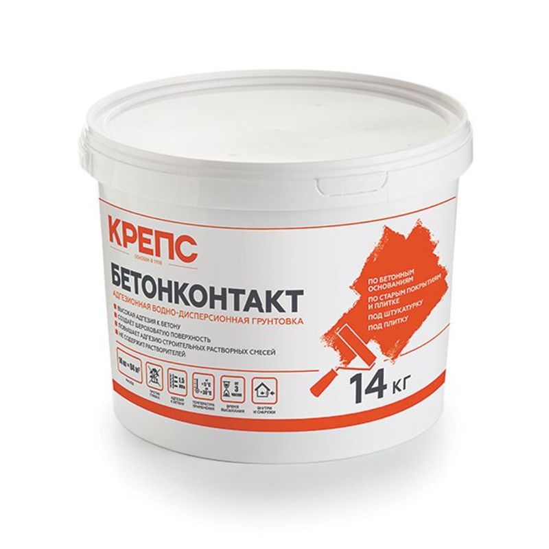 

Грунтовка Бетонконтакт Крепс, 14 кг, Розовый