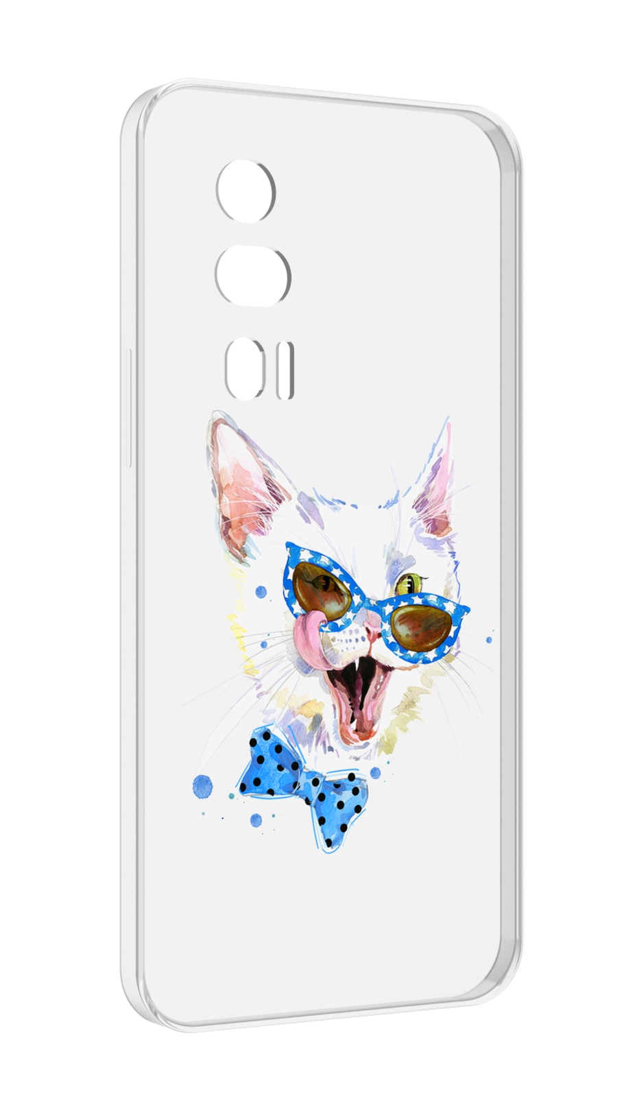 

Чехол MyPads белый кот для Xiaomi Redmi K60 противоударный, Tocco