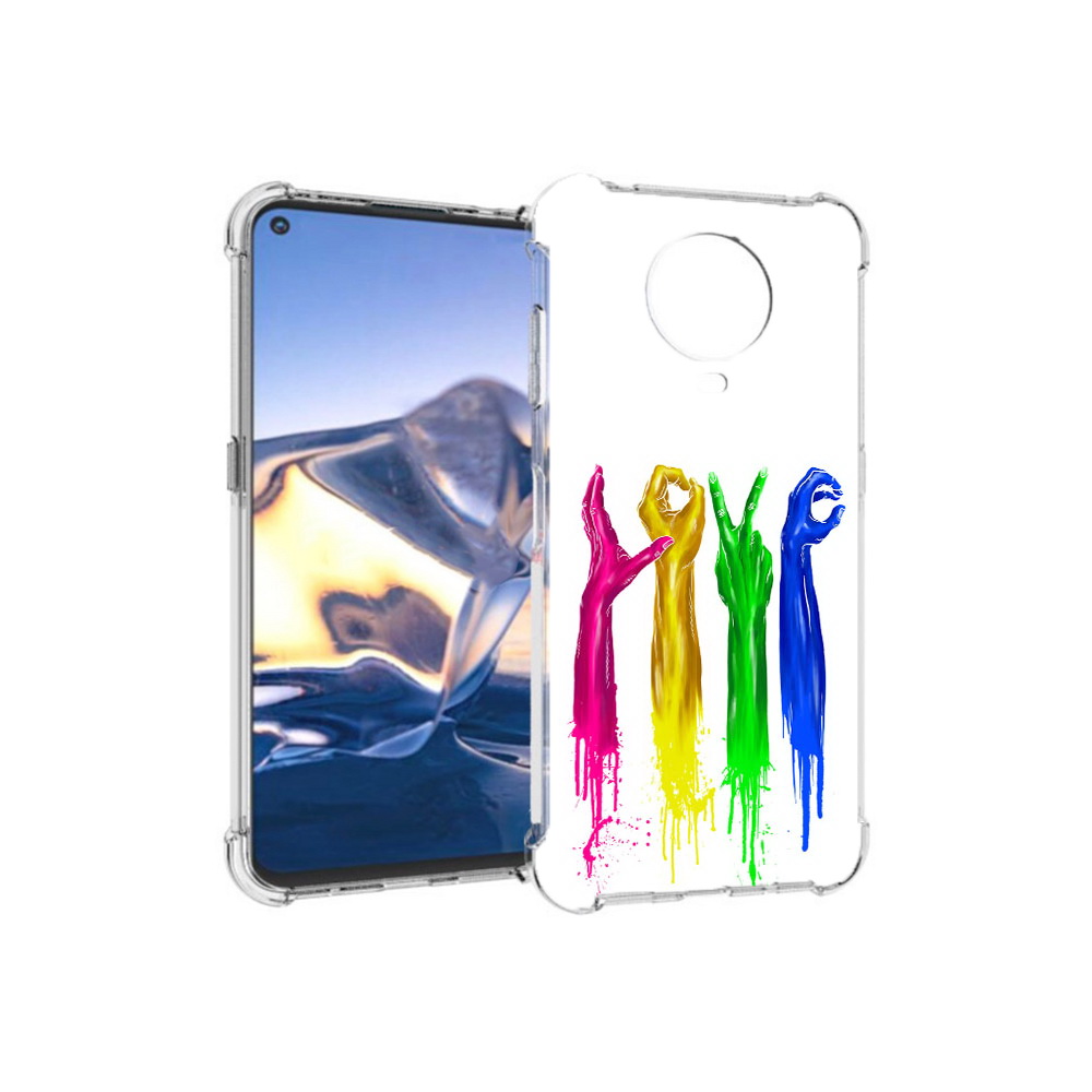 

Чехол MyPads Tocco для Nokia G10 яркие руки love (PT171673.98.707), Tocco