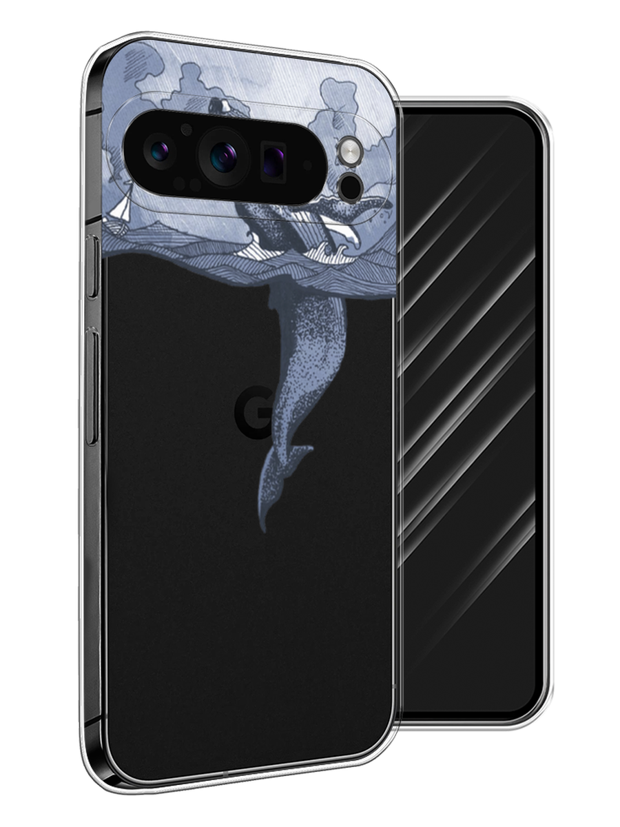 

Чехол Awog на Google Pixel 9 Pro "Два измерения", Голубой;черный;прозрачный, 272050-1