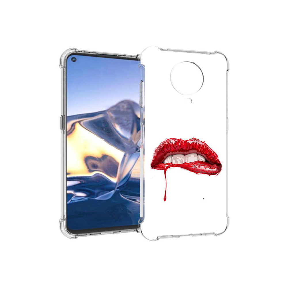 

Чехол MyPads Tocco для Nokia G10 яркие красные губы (PT171673.98.706), Tocco