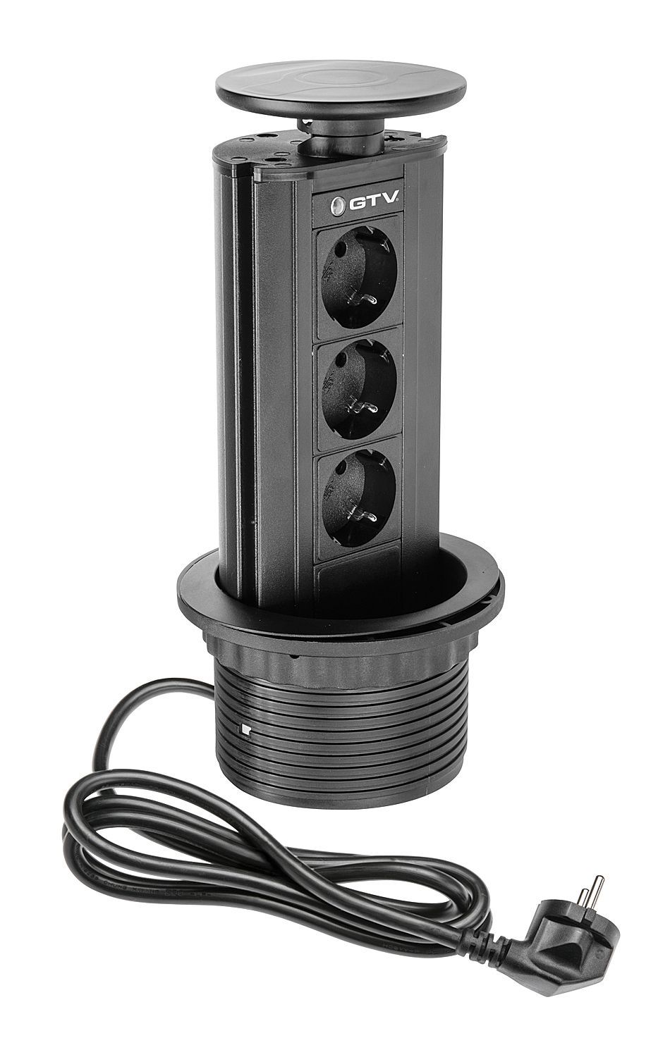 

Блок розеток выдвижной 3 розетки AE-BPW3GS-20 (Schuko) черный, с проводом 1,5 метра