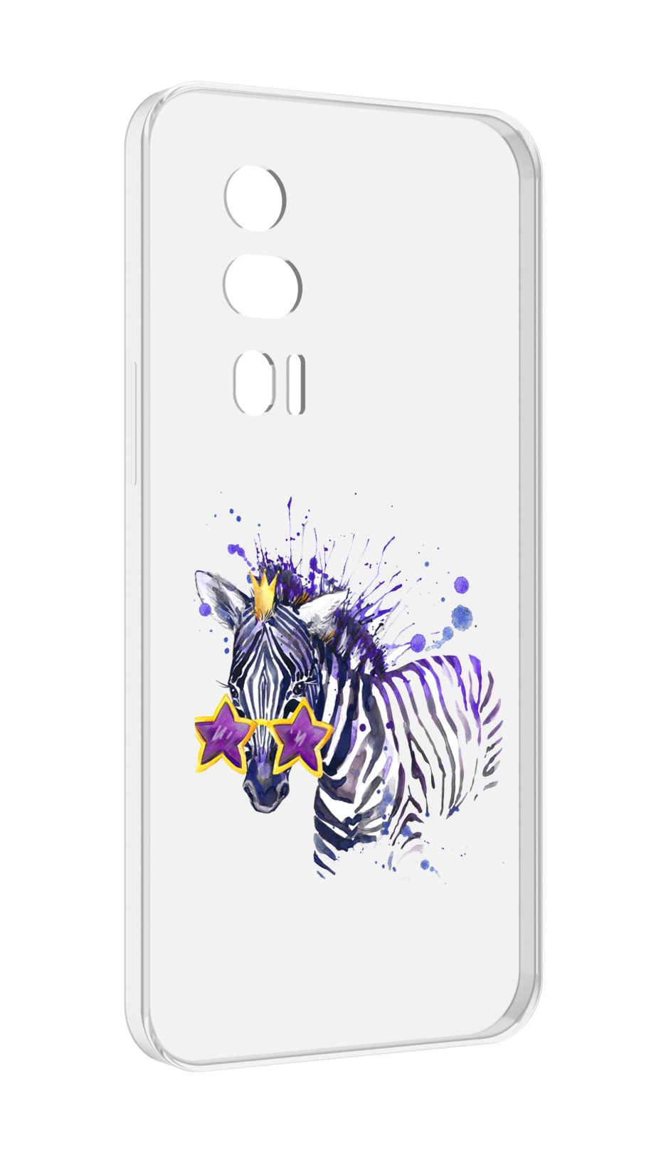 

Чехол MyPads акварельная зебра для Xiaomi Redmi K60 противоударный, Tocco