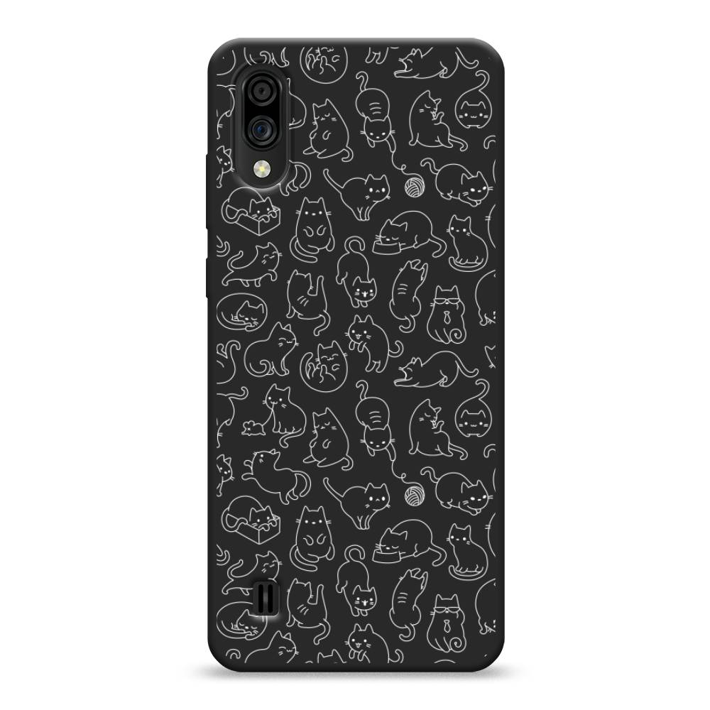

Чехол Awog на ZTE Blade A5 (2020) / ЗТЕ Блэйд A5 (2020) "Шкодливые котики", Разноцветный, 134952-1