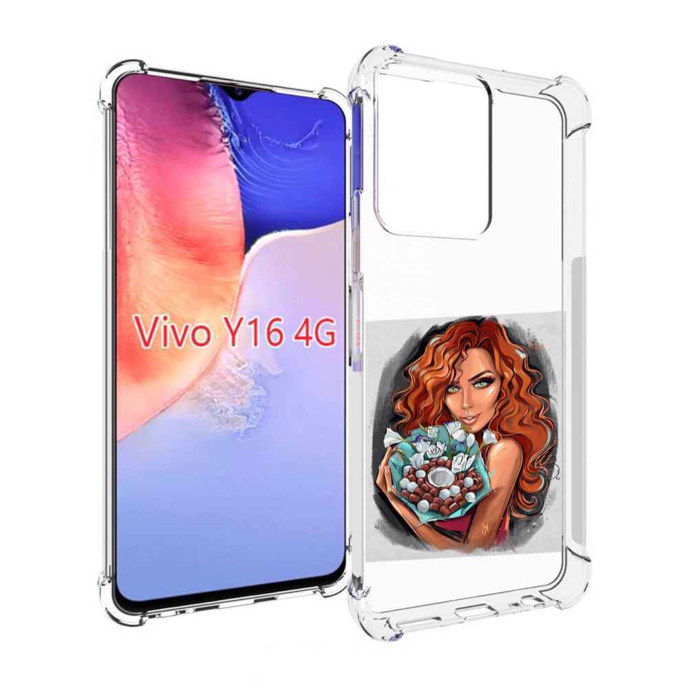 

Чехол MyPads девушка-с-кокосовым-букетом женский для Vivo Y16 4G/ Vivo Y02S, Прозрачный, Tocco