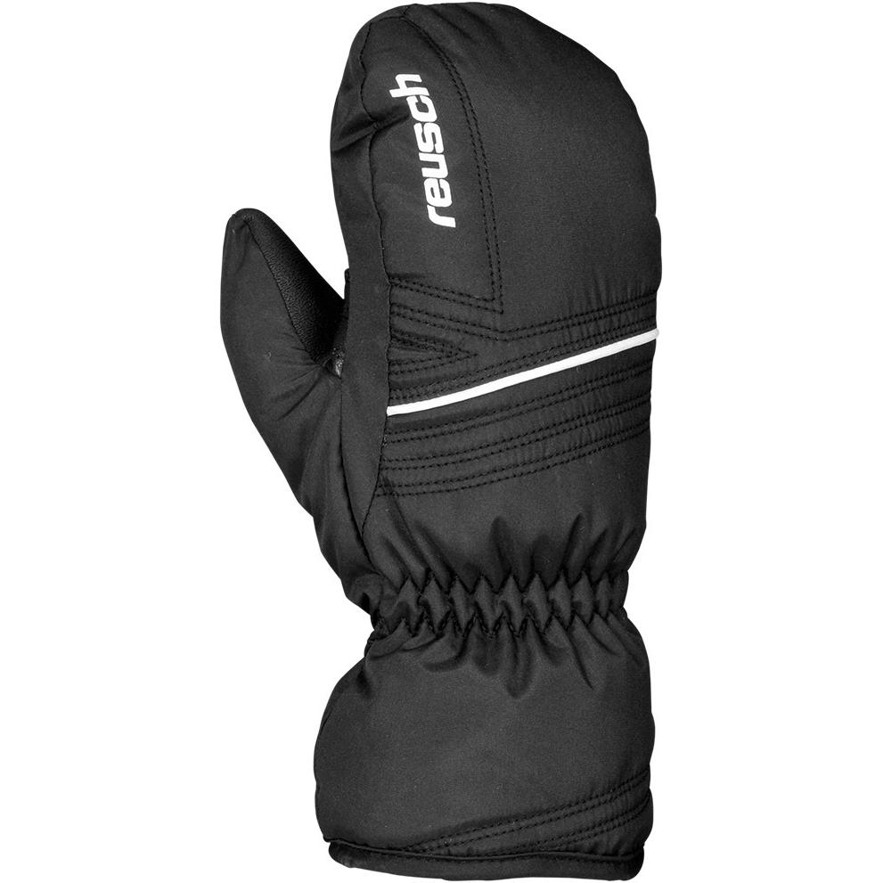 фото Варежки reusch alan junior mitten, black/white, 4 inch