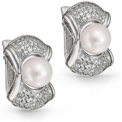 

Серьги из серебра с фианитом/жемчугом Kabarovsky 12-098-1500, 12-098-1500