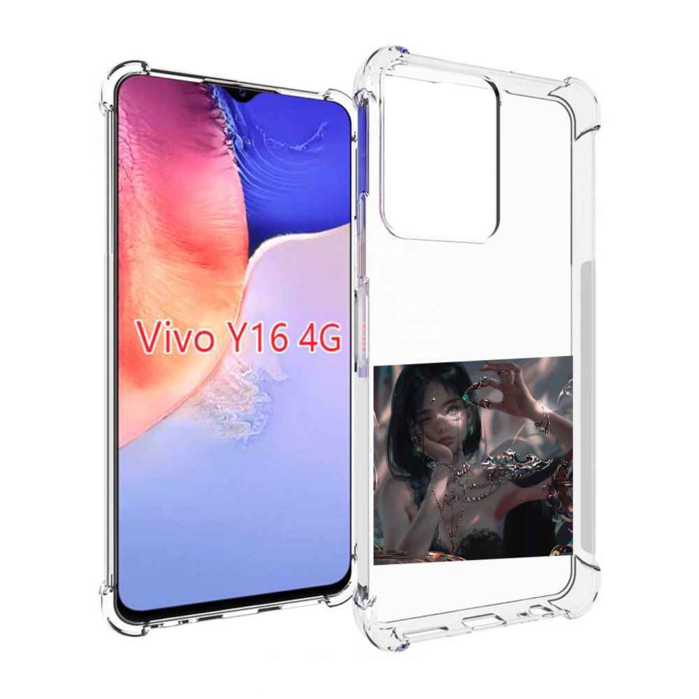 

Чехол MyPads девушка-с-алмазом для Vivo Y16 4G/ Vivo Y02S, Прозрачный, Tocco