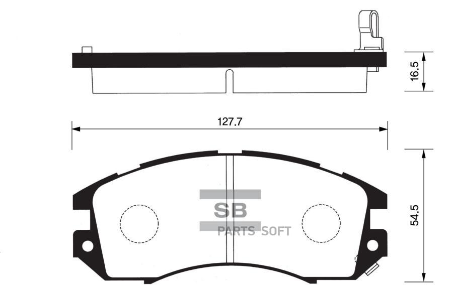 

Тормозные колодки Sangsin brake дисковые SP1120