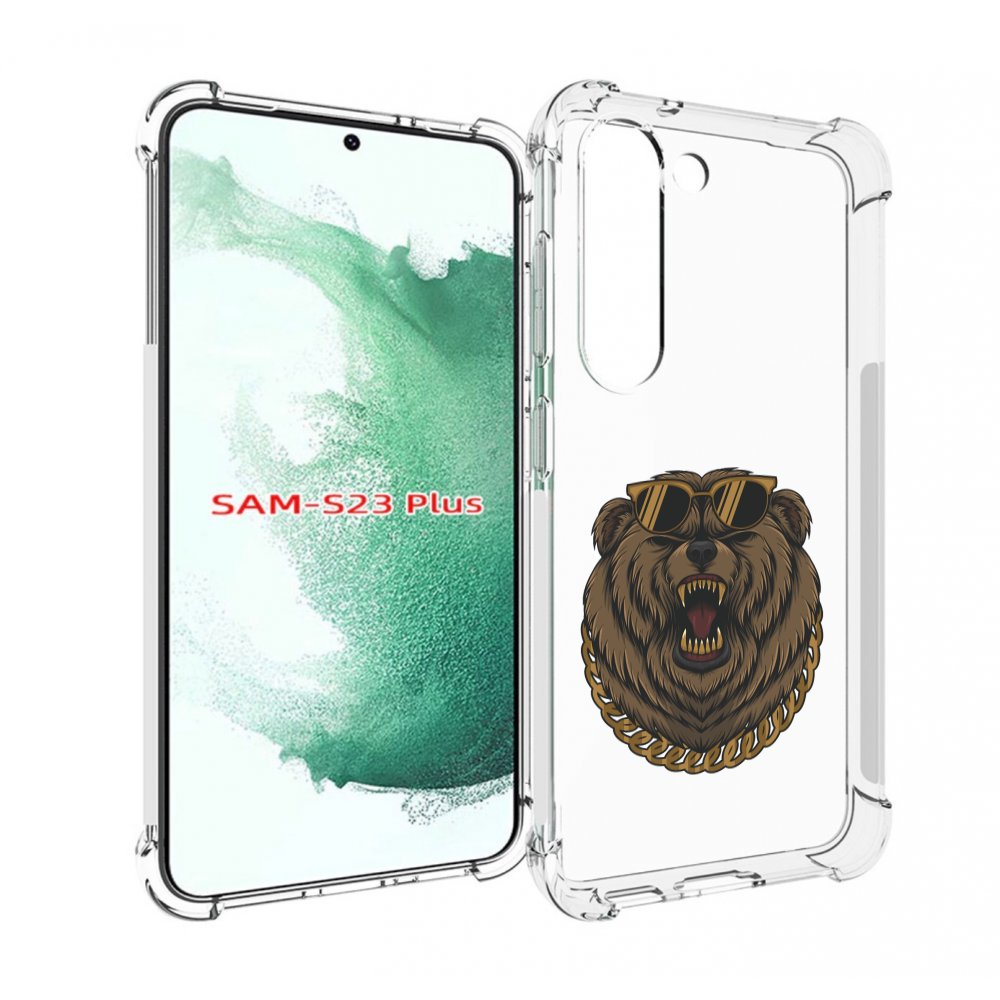 

Чехол MyPads Медведь-в-очках-2 для Samsung Galaxy S23 Plus +, Прозрачный, Tocco