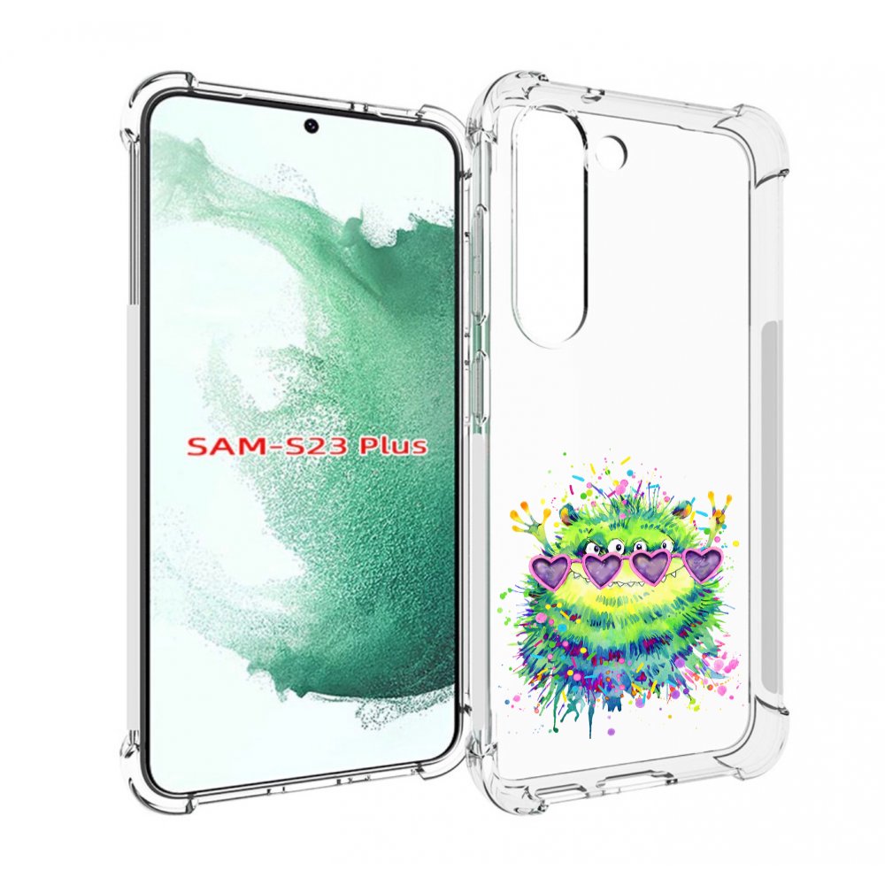 

Чехол MyPads Пушистый персонаж для Samsung Galaxy S23 Plus +, Прозрачный, Tocco