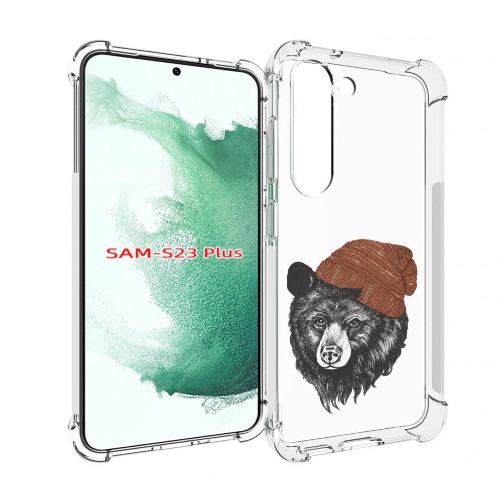 

Чехол MyPads Медведь в шапке 2 для Samsung Galaxy S23 Plus +, Прозрачный, Tocco