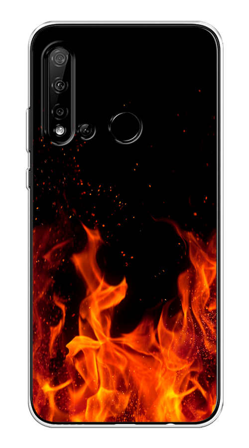 

Чехол Awog на Huawei P20 lite 2019 "Все в огне", Оранжевый;черный, 69750-4