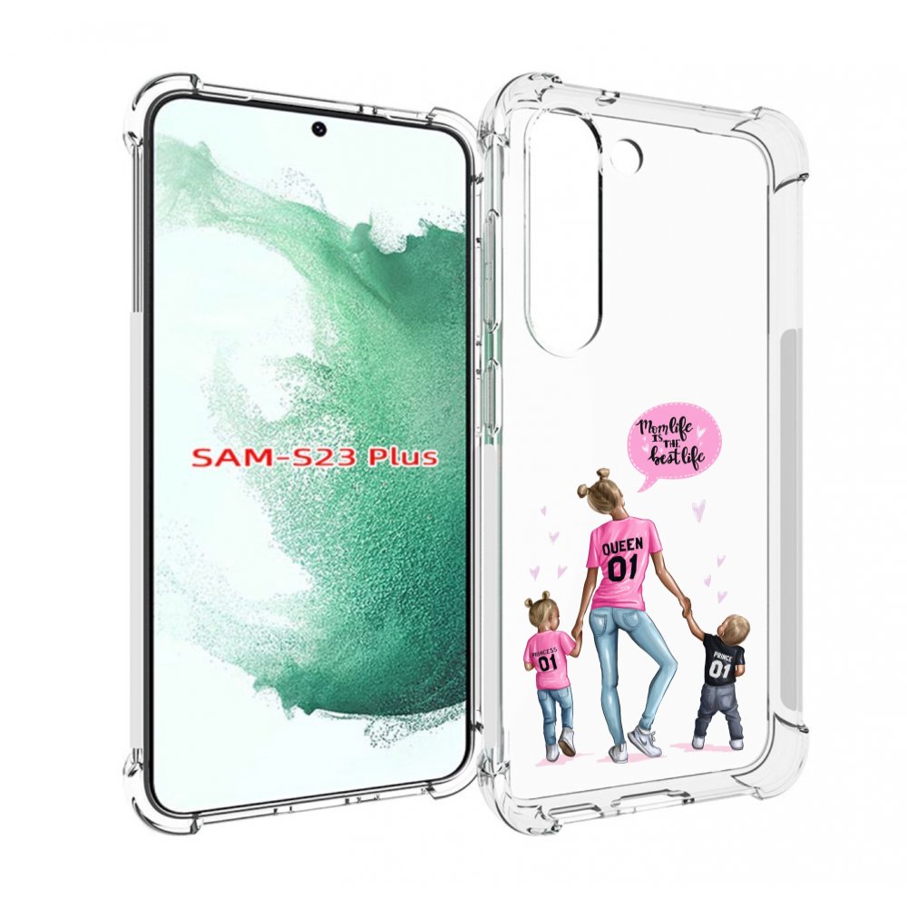 

Чехол MyPads Мама-королева женский для Samsung Galaxy S23 Plus +, Прозрачный, Tocco
