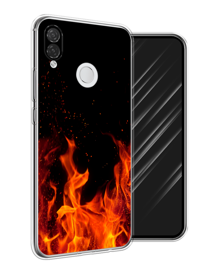 

Чехол Awog на Huawei P Smart Plus "Все в огне", Оранжевый;черный, 68250-4