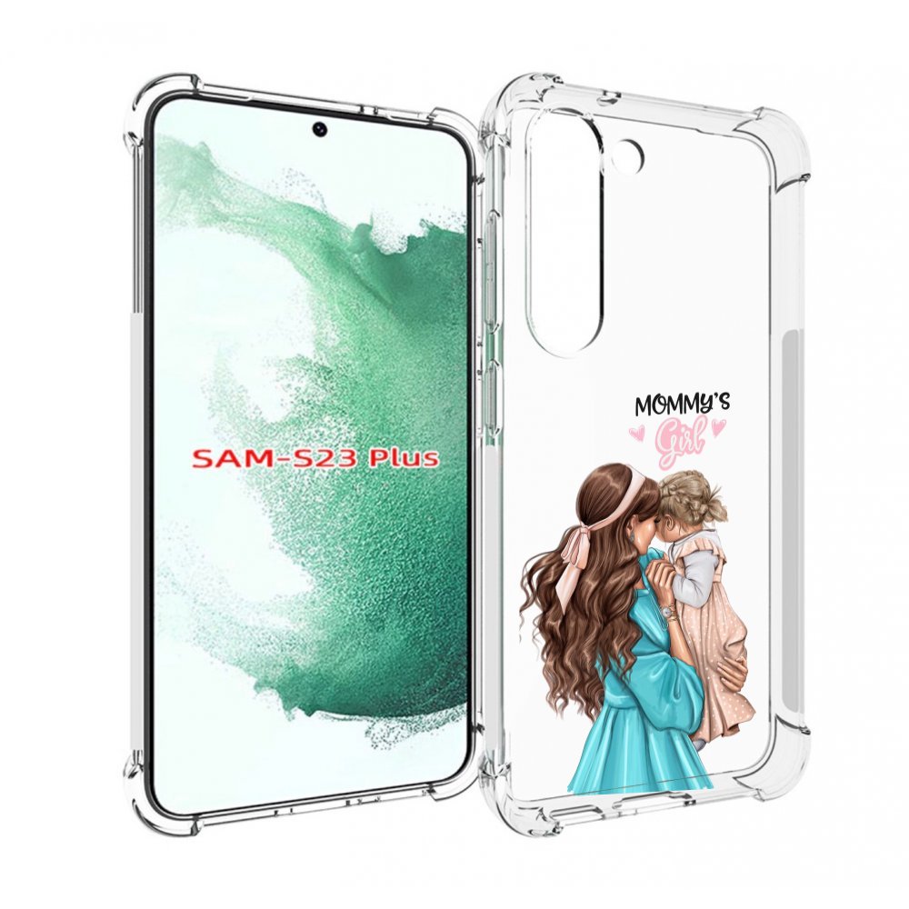Чехол MyPads Мама-девочки женский для Samsung Galaxy S23 Plus +