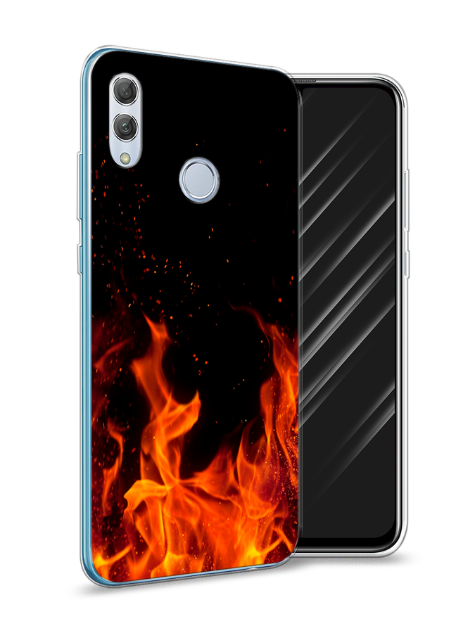 

Чехол Awog на Huawei P Smart 2019 "Все в огне", Оранжевый;черный, 67250-4