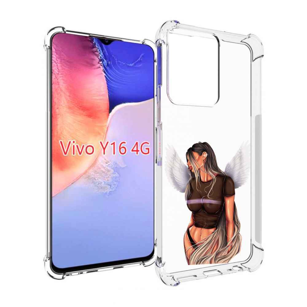 

Чехол MyPads девушка-ангел-с-крыльями женский для Vivo Y16 4G/ Vivo Y02S, Прозрачный, Tocco